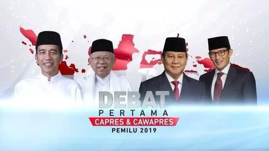 Debat capres perdana pilpres 2019